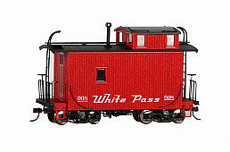 Bachmann 26564 On30 Scale 18' Wood Offset-Cupola Caboose - Ready to Run -- White Pass & Yukon