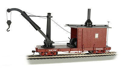 Bachmann 26903 On30 Scale Wood Derrick (Crane) - Ready to Run -- Maintenance-of-Way 010X (oxide)
