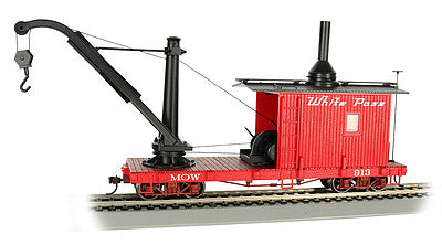 Bachmann 26905 On30 Scale Wood Derrick (Crane) - Ready to Run -- White Pass & Yukon 913 (red)