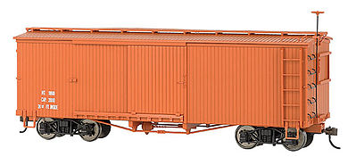 Bachmann 27098 On30 Scale Wood Boxcar - Spectrum(R) -- Data Only (Mineral Red)