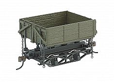Bachmann 29804 On30 Scale Wood Side-Dump Car 3-Pack - Ready to Run - Spectrum(R) -- Green