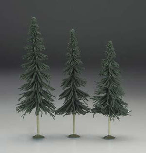 Bachmann 32204 O Scale SceneScapes(TM) Layout-Ready Trees -- Spruce Trees 8-10" pkg(3)