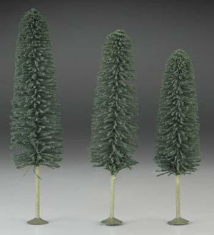 Bachmann 32205 O Scale SceneScapes(TM) Layout-Ready Trees -- Cedar Trees 8-10" pkg(3)