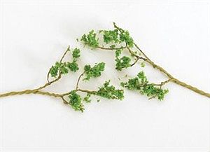 Bachmann 32645 All Scale SceneScapes(TM) Wire Foliage Branches -- Light Green 1 - 3" 2.5 - 7.6cm Long pkg(60)