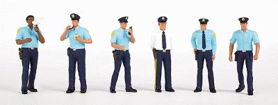 Bachmann 33104 HO Scale SceneScapes(TM) Figures -- Police Squad Members pkg(6)