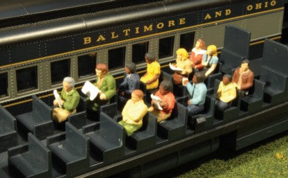 Bachmann 33115 HO Scenescapes Waist-Up Passengers Seated (12)