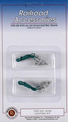 Bachmann 42240 All Scale Interior Lighting Kit w/Wire pkg(2)