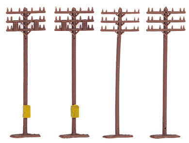 Bachmann 42506 N Telephone Poles (12pcs/Cd)