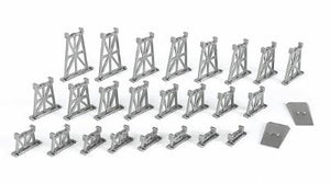 Bachmann 42523 N Scale 26-Piece Graduated Trestle Set