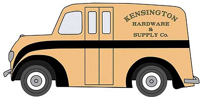 Bachmann 42740 O Scale Operating Delivery Van - 3-Rail - Williams E-Z Street(R) -- Kensington Hardware
