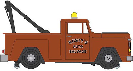 Bachmann 42748 O Scale Operating Tow Truck - E-Z Streets(R) -- Rusty's Auto Salvage