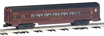 Bachmann 43006 O Scale Williams(TM) by Bachmann, Aluminum Streamliner 2-Car Passenger Add-On (60') -- Pennsylvania (Tuscan), Includes: Combine & Diner