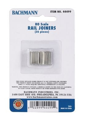 Bachmann 44499 HO Rail Joiners (36/Cd)