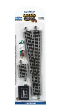 Bachmann 44569 HO #5 Wye Switch Nickel Silver Track (1/Cd)