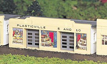 Bachmann 45142 HO Scale Plasticville Classic Kit - 5 & 10 Store -- 2-1/8 x 4-5/8" 5.5 x 11.8cm