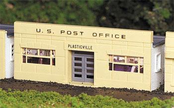 Bachmann 45144 HO Scale Plasticville Classic Kit - Post Office -- 2-1/8 x 4-5/8" 5.5 x 11.8cm