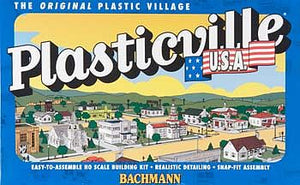 Bachmann 45161 HO Scale Marshall's Office & Restaurant - Plasticville USA(R) -- Kit