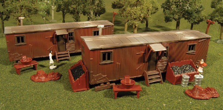 Bachmann 45175 HO Railroad Work Sheds Kit (2) (D)