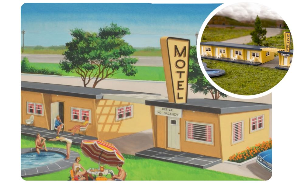 Bachmann 45198 HO Motel w/Pool Kit 75th Anniversary