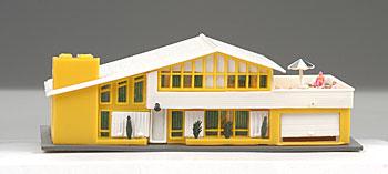 Bachmann 45432 HO Scale Plasticville Classic Kit - Contemporary House -- 2-7/8 x 8-3/4" 7.3 x 22.3cm