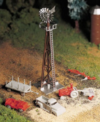 Bachmann 45603 O Windmill w/Farm Machinery Kit