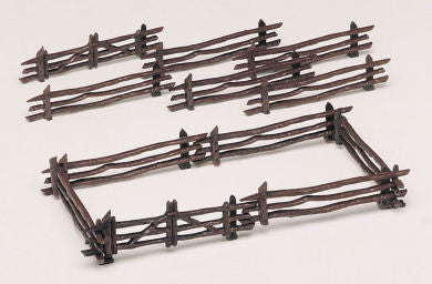 Bachmann 45984 O Rustic Fence Kit (12pcs)