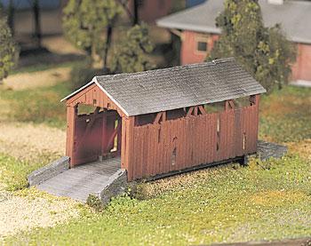 Bachmann 45992 O Scale Plasticville U.S.A.(R) Classic Kits -- Covered Bridge