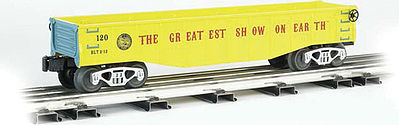 Bachmann 47212 O Scale Gondola w/6 Wooden Barrels Load - 3-Rail - Ready to Run - Williams(TM) -- Ringling Bros. and Barnum & Bailey(TM) #120