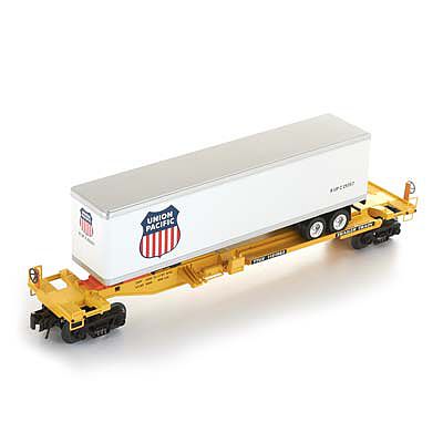 Bachmann 48401 O Scale Front Runner Intermodal Car w/Trailer - 3-Rail - Ready to Run - Williams(TM) -- TTX w/Union Pacific Trailer