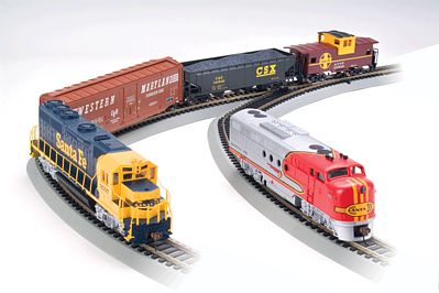 Bachmann 501 HO Scale Digital Commander Train Set - E-Z Command(R) -- Santa Fe