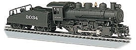 Bachmann 50609 HO Scale USRA 0-6-0 with Slope-Back Tender - Standard DC with Smoke -- Santa Fe 2034