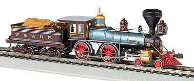 Bachmann 51004 HO Scale 4-4-0 w/Wood Tender Load - Standard DC -- Western & Atlantic Texas