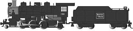 Bachmann 51530 HO Scale Baldwin 2-6-2 Prairie with Smoke - Standard DC -- Boston & Maine 1501