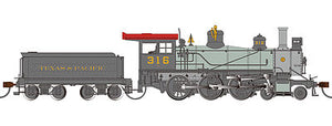 Bachmann 52205 HO Scale Baldwin 4-6-0 - Standard DC -- Texas & Pacific #316 (black, graphite, gray, tuscan)