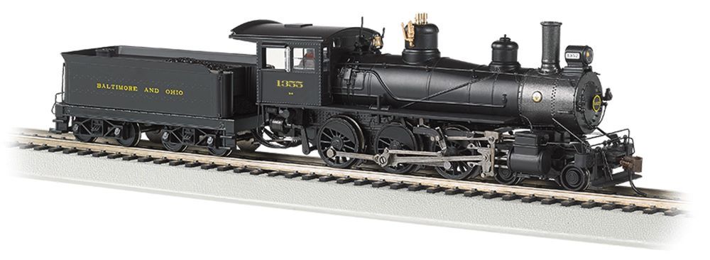 Bachmann 52207 HO Baldwin 4-6-0 52" Driver Steam Locomotive DCC Ready Baltimore & Ohio #1355