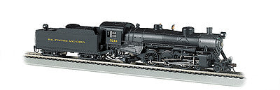 Bachmann 52801 HO Scale USRA Light 4-6-2 Pacific w/DCC & Sound -- Baltimore & Ohio #5213 (black, graphite)