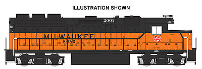 Bachmann 60308 HO Scale EMD GP40 - DCC -- Milwaukee Road #2001 (orange, black)