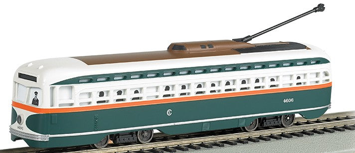 Bachmann 60504 HO PCC Street Car DCC Sound Chicago #4606