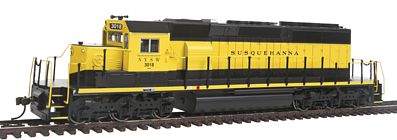 Bachmann 60914 HO Scale EMD SD40-2 - DCC -- New York, Susquehanna & Western #3018 (black, yellow)