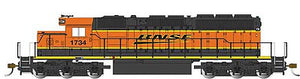 Bachmann 60916 HO Scale EMD SD40-2 - DCC -- BNSF Railway #1734 (Heritage III H3; orange, black, yellow; Wedge Logo)