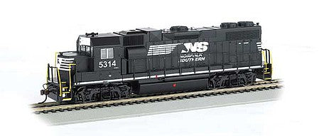 Bachmann 61721 HO Scale EMD GP38-2 - Standard DC -- Norfolk Southern 5314 (black, white, Horse Head Logo)