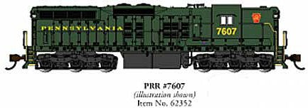 Bachmann 62352 N Scale EMD SD9 - Sound & DCC -- Pennsylvania Railroad 7607 (Brunswick Green)