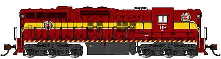Bachmann 62355 N Scale EMD SD9 - Sound & DCC -- Duluth, Missabe & Iron Range 116 (maroon, yellow)