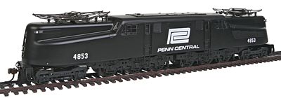 Bachmann 65305 HO Scale GG1 Electric w/Sound & DCC -- Penn Central #4853 (black, white)
