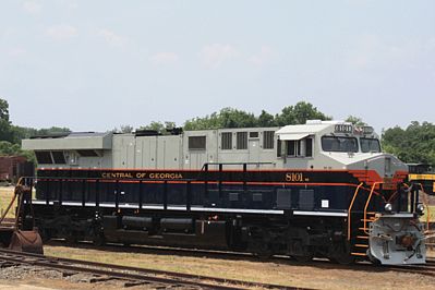 Bachmann 65401 HO Scale GE ES44AC w/Sound & DCC -- Norfolk Southern #8101 (Central of Georgia Heritage Scheme; blue, gray)