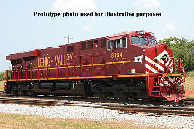Bachmann 65403 HO Scale GE ES44AC w/Sound & DCC -- Norfolk Southern #8104 (Lehigh Valley Heritage Scheme; Cornell Red, yellow)