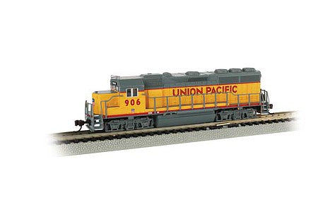 Bachmann 66351 N Scale EMD GP40 - Econami Sound and DCC - Spectrum(R) -- Union Pacific #906 (Armour Yellow, gray, red)