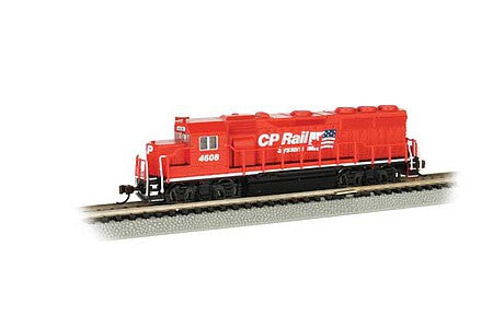 Bachmann 66353 N Scale EMD GP40 - Econami Sound and DCC - Spectrum(R) -- Canadian Pacific #4608 (red, white; Dual Flags Logo)