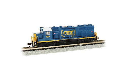 Bachmann 66354 N Scale EMD GP40 - Econami Sound and DCC - Spectrum(R) -- CSX Transportation #6001 (blue, yellow, white; Boxcar Logo)
