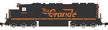 Bachmann 66453 N Scale EMD SD45 w/Sound & DCC -- Denver & Rio Grande Western #5336 (black, Aspen Gold; Large Flying Grande)